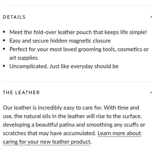 Portland Leather Goods Flappy Snappy Pouch Ultra Violet - Picture 11 of 12